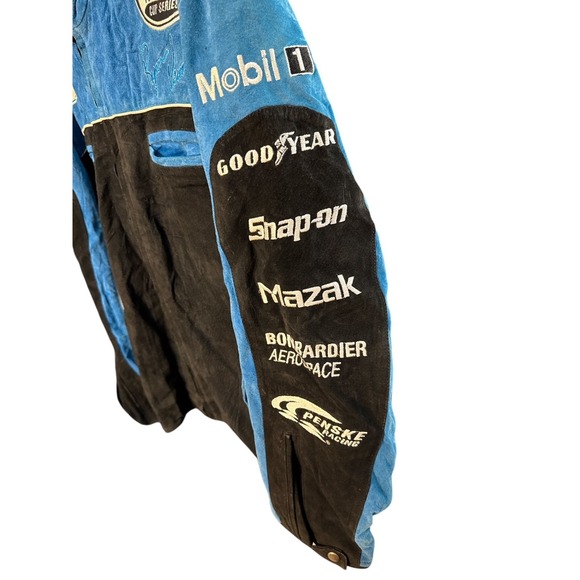 Vintage Y2K Ryan Newman Alltel NASCAR Suede Wilson Leather Racing Jacket XL - Picture 4 of 7